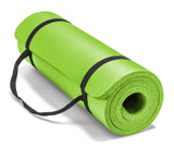Extra Thick Exercise NBR Yoga Pilates Mat w/ Bag 72" x 24" 10mm