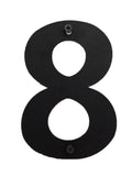 12 inch Black Metal Numbers Wrought Iron Large Business Street Address Plaque
