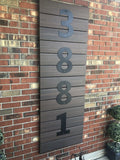 6 inch Black Metal Numbers Wrought Iron Home House Street Address Plaque, 2mm Thick