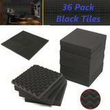 36 Packs Premium Quality Acoustic Foam Egg Crate Panel Studio Wall Tile 12" x 12" x 1.5"