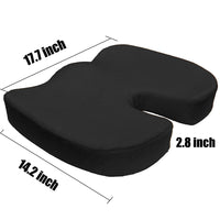 Premium High Resilience Memory Foam Coccyx Seat Cushion Pad Support Pillow Sciatica and Pain Relief