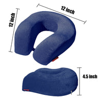 Memory Foam Large U Shaped Travel Neck and Head Support Pillow