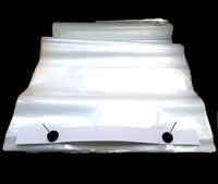 30 LB 3 MIL LDPE Ice Bags Clear Baler Wicket Gusset Commercial Quality, 18" x 33.5", 5" Gusset, 2" Lip, 3 mil
