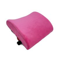 Cushion - Lumbar Back Cushion with Upgraded Velvet Cover and 2 Adjustable Straps