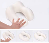 Memory Foam Two Tone Neck Pillow with Breathable Magnetic Therapy Cover