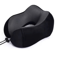 Memory Foam Two Tone Neck Pillow with Breathable Magnetic Therapy Cover