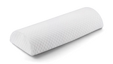 Memory Foam Half Moon Shaped Bolster Pillow for Neck Legs Knee Lumbar Feet Sleep