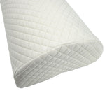 Memory Foam Half Moon Shaped Bolster Pillow for Neck Legs Knee Lumbar Feet Sleep