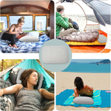 Portable Memory Foam Pillow Medium Firm Travel Camping Home Office 15x10x3.6"