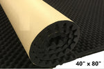 39" x 78" x 1.5" Self Adhesive Egg-Crate Black Acoustic Foam Panel Soundproofing Studio Car Audio