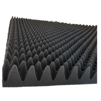 39" x 78" x 3" Self Adhesive Egg-Crate Black Acoustic Foam Panel Soundproofing Studio Car Audio