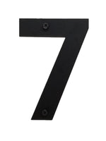 6 inch Black Metal Numbers Wrought Iron Home House Street Address Plaque, 2mm Thick