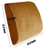 Cushion - Premium High Resilience Memory Foam Lumbar Support Back Cushion