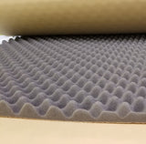 39" x 78" x 1.5" Self Adhesive Egg-Crate Black Acoustic Foam Panel Soundproofing Studio Car Audio