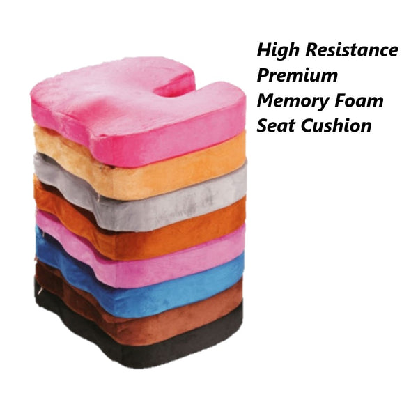 Premium High Resilience Memory Foam Coccyx Seat Cushion Pad Support Pi –  BookishBunny