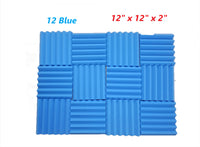 12 Pack 2 inch Acoustic Foam Panels Tiles Wall Record Studio Soundproof 12"x 12"x 2"