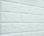 3D White Brick Foam Wallpaper Tiles Panels Peel & Stick Self Adhesive Panels