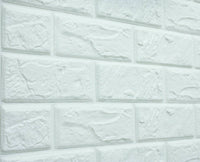 3D Thick White/Gray/Yellow Brick Foam Wallpaper Tiles Panels Peel & Stick Self Adhesive Panels, Various Colors