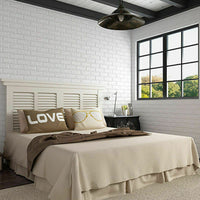 3D Thick White/Gray/Yellow Brick Foam Wallpaper Tiles Panels Peel & Stick Self Adhesive Panels, Various Colors