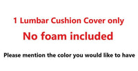 Cushion - Lumbar Back Cushion with Upgraded Velvet Cover and 2 Adjustable Straps