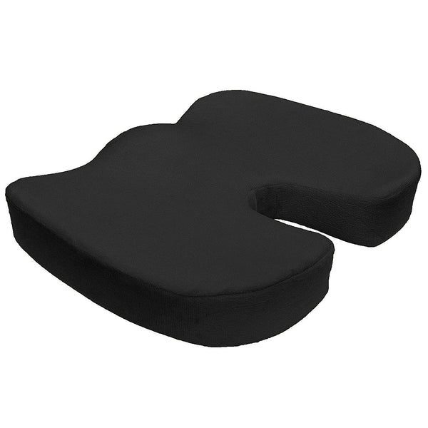 Memory Foam Seat Cushion - Chair Pillow for Sciatica, Coccyx, Back