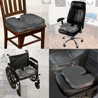 Seat Cushion - Non Slip High Resilience Memory Foam Coccyx Seat Cushion Pad Support Pillow Sciatica and Pain Relief